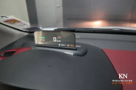 안드로이드올인원 네비 포르테쿱 차량에 폰터스 HUD 매립 / 부산 사상구 주례동