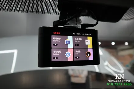 혼다어코드 폰터스 hud, 아이나비블랙박스 Z5000 플러스, 락폴딩 장착 / 부산 사상구 주례동