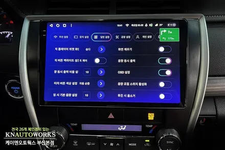 캠리 티맵 내비게이션 후방카메라 안드로이드올인원 모니터 매립 / 부산 사상구 주례동
