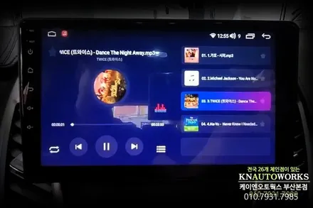 코란도C 모터스밸류 안드로이드 올인원 후방카메라 네비 모니터 연동기 / 부산 사상구 주례동