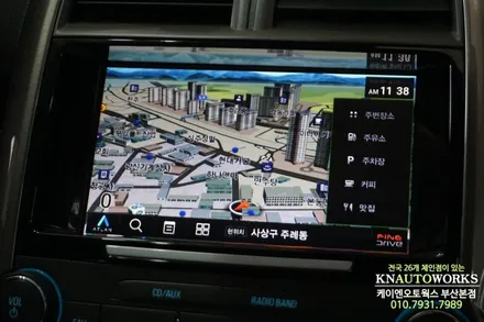 말리부 파인드라이드 몬스터8 아틀란 네비게이션 매립 교체 튜닝 / 부산 사상구 주례동