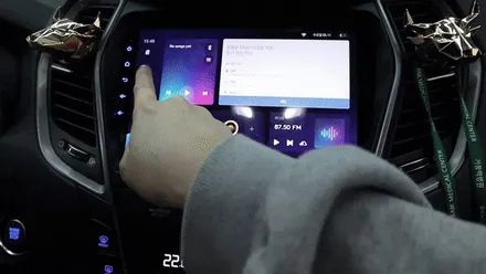 싼타페더프라임 안드로이드 올인원 네비, led 도어스커프 도어빔 튜닝 / 부산 사상구 주례동