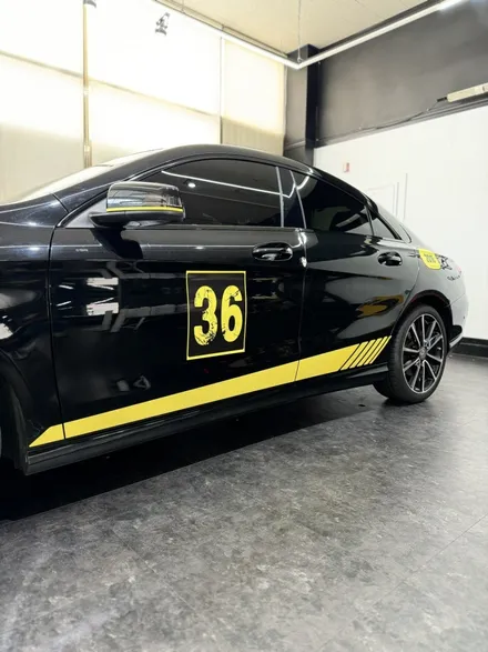[일산랩핑] 벤츠 CLA AMG 스타일 데칼 시공, 포인트 느낌주기 딱 ! - 일산 랩핑 쪼랩 / 고양시 덕이동