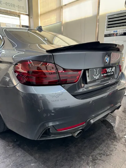 일산 라이트필름 BMW 428i 스모그 작업 및 뿔미러, 스포일러 장착 ! - 쪼랩 / 고양시 덕이동