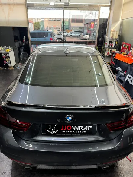 일산 라이트필름 BMW 428i 스모그 작업 및 뿔미러, 스포일러 장착 ! - 쪼랩 / 고양시 덕이동