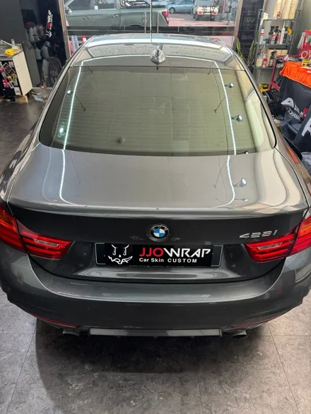 일산 라이트필름 BMW 428i 스모그 작업 및 뿔미러, 스포일러 장착 ! - 쪼랩 / 고양시 덕이동
