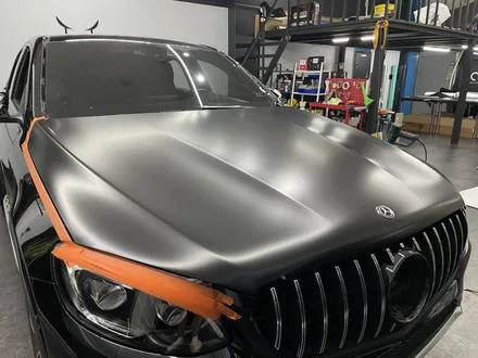 [파주일산랩핑] 벤츠 GLC43 AMG 에이버리 사틴블랙으로 실키하고 포스있는 느낌주기 ! - 쪼랩 / 고양시 덕이동