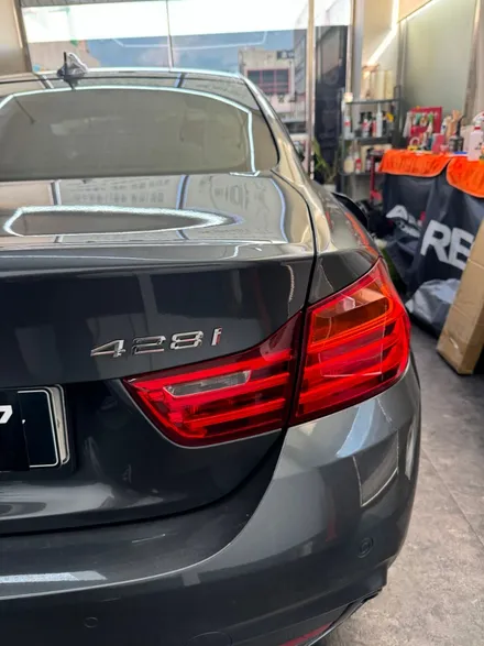 일산 라이트필름 BMW 428i 스모그 작업 및 뿔미러, 스포일러 장착 ! - 쪼랩 / 고양시 덕이동