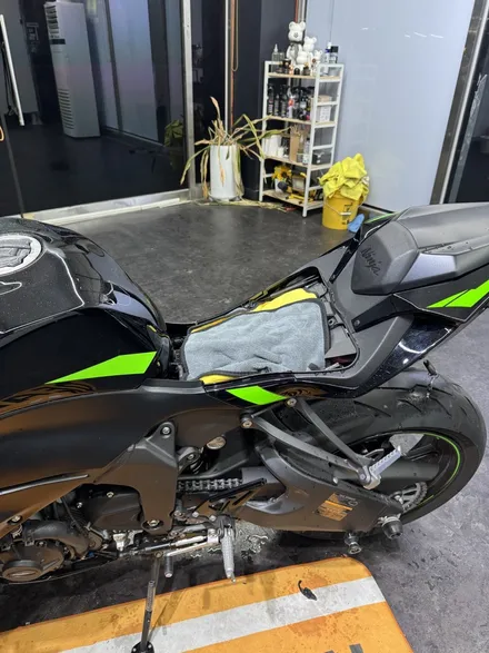 바이크 일산 파주 랩핑 가와사키 ZX-6R 전체 PPF - 쪼랩 / 고양시 덕이동
