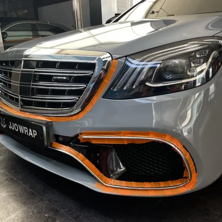 [일산,파주,고양]랩핑 S63AMG 전체랩핑 및 크롬죽이기시공 / 고양시 덕이동