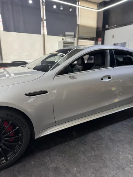 고양시 일산 랩핑 AMG GT43 입고 ! 일반적인 실버보단 묵직한 배트카 만들기! _사틴 블랙 - 쪼랩 / 고양시 덕이동