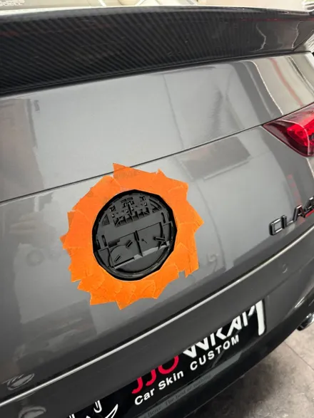 김포•일산 랩핑 전문 CLA 45 AMG 엠블럼 크롬죽이기 시공 ! - 일산 랩핑 쪼랩 / 고양시 덕이동