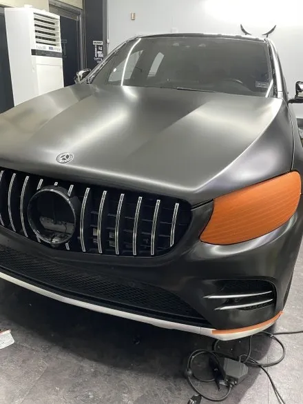 [파주일산랩핑] 벤츠 GLC43 AMG 에이버리 사틴블랙으로 실키하고 포스있는 느낌주기 ! - 쪼랩 / 고양시 덕이동