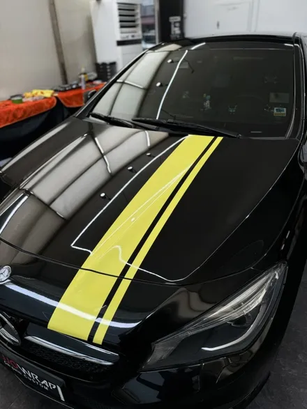 [일산랩핑] 벤츠 CLA AMG 스타일 데칼 시공, 포인트 느낌주기 딱 ! - 일산 랩핑 쪼랩 / 고양시 덕이동