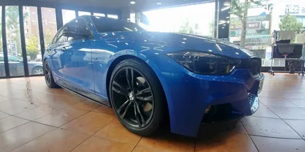 광주부분랩핑 BMW 320d 프론트 범퍼 카본랩핑 시공 광주랩핑 / 광주 북구 중흥동