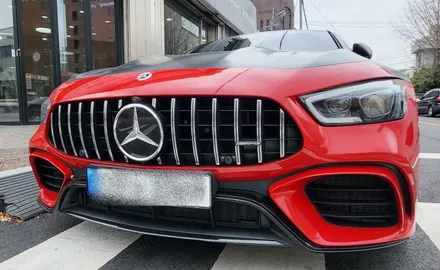 광주랩핑제거 벤츠 amg gt 사고 후 전체랩핑 제거시공 / 광주 북구 중흥동