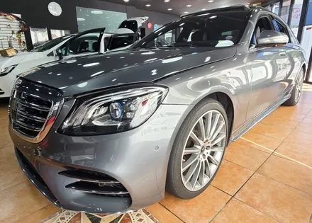 광주전체랩핑 벤츠 s350d 고광택 화이트 전체랩핑 시공 / 광주 북구 중흥동
