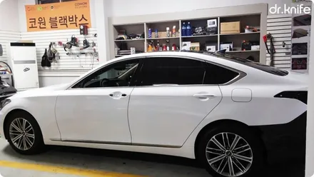 광주랩핑 현대 G80 전체랩핑 시공 닥터나이프 카스킨 / 광주 북구 중흥동