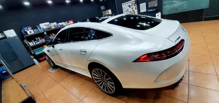 광주랩핑 벤츠 AMG GT 화이트펄 전체랩핑 시공 닥터나이프 / 광주 북구 중흥동