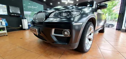 광주랩핑 BMW X6 사틴 블랙 전체랩핑 시공 닥터나이프 카스킨 / 광주 북구 중흥동