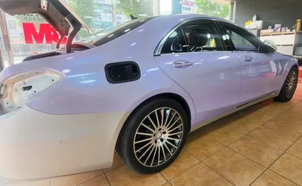 광주랩핑 벤츠 s500 전체랩핑 제거 및 전체랩핑 시공 / 광주 북구 중흥동