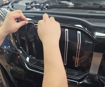 BMW 아이코닉글로우 그릴 랩핑 시공 / 광주 북구 중흥동