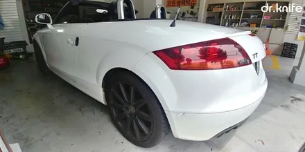 광주 사고랩핑 아우디TT 전면 범퍼 사고랩핑 닥터나이프 카스킨 / 광주 북구 중흥동