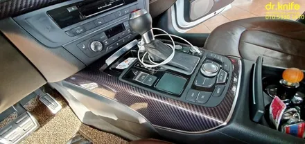 광주실내랩핑 아우디 RS7 실내 카본랩핑 시공 닥터나이프 카스킨 / 광주 북구 중흥동