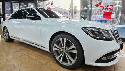 광주고광택랩핑 벤츠 S400d 오벨 화이트전체랩핑 시공 / 광주 북구 중흥동