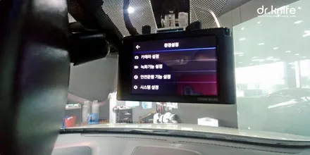 광주썬팅 싼타페 DM 솔라가드 새턴 + 아이나비 Z500 시공 / 광주 북구 중흥동