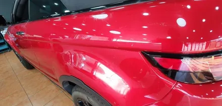 레인지로버 이보크 전체랩핑 제거 아이스레드크롬제거 및 광택시공 / 광주 북구 중흥동