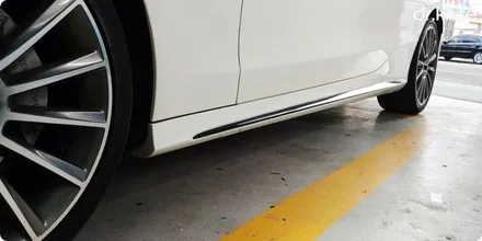 광주랩핑 벤츠 C200쿠페 부분랩핑 및 라이트필름 시공 닥터나이프 카스킨 / 광주 북구 중흥동
