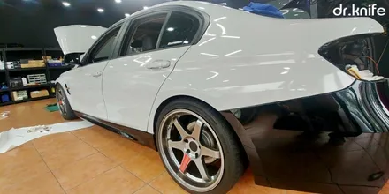 광주전체랩핑 BMW 320d 전체랩핑 시공 닥터나이프 카스킨 / 광주 북구 중흥동