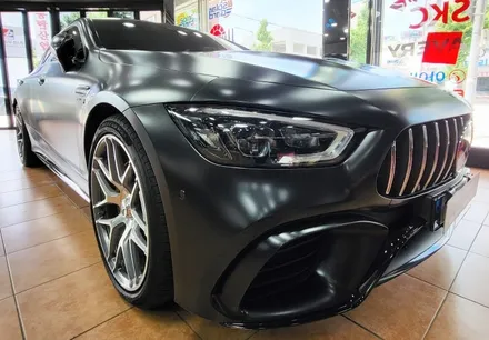 광주랩핑 벤츠 AMG GT 전체랩핑 시공 / 광주 북구 중흥동