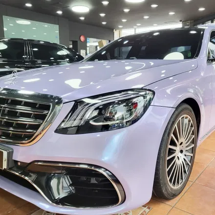 광주랩핑 벤츠 s500 전체랩핑 제거 및 전체랩핑 시공 / 광주 북구 중흥동