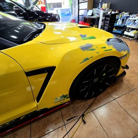 광주랩핑 닛산의 자존심 GT-R 전체랩핑 시공기 / 광주 북구 중흥동