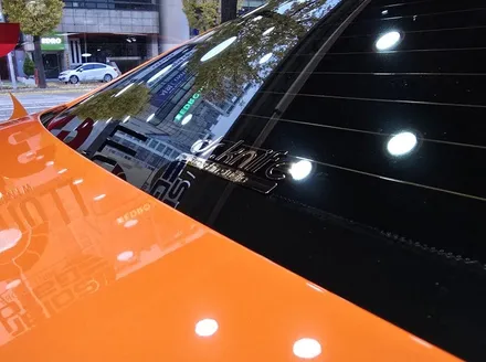 광주랩핑 bmw 530 브라이트 오렌지 전체랩핑 시공 / 광주 북구 중흥동
