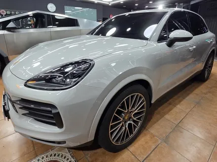 광주전체랩핑 포르쉐 카이엔 오벨 포르쉐 그레이 전체랩핑 시공 / 광주 북구 중흥동