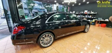 광주랩핑 벤츠 S450 솔라가드 새턴시공 + 신차검수 / 광주 북구 중흥동