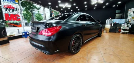 광주랩핑 벤츠 A45 AMG 사틴블랙 전체랩핑 시공 닥터나이프 / 광주 북구 중흥동