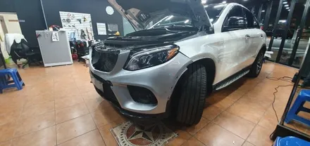 광주랩핑 벤츠 GLE350d 화이트펄 전체랩핑 재시공 / 광주 북구 중흥동