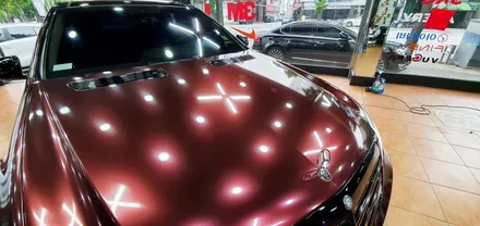 광주랩핑 벤츠 S63 AMG 전체랩핑 제거 및 시공 닥터나이프 / 광주 북구 중흥동