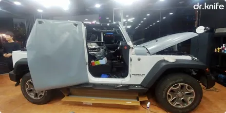 광주전체랩핑 JEEP 랭글러 루비콘 전체랩핑 시공 닥터나이프 / 광주 북구 중흥동