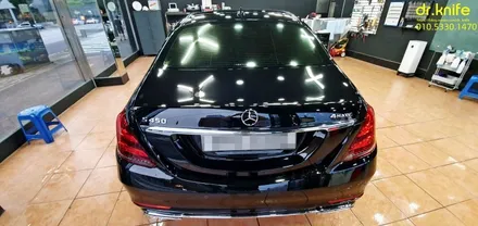 광주랩핑 벤츠 S450 솔라가드 새턴시공 + 신차검수 / 광주 북구 중흥동