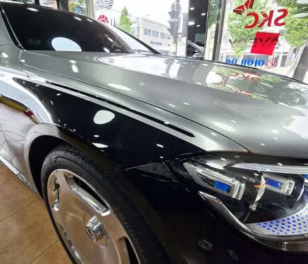 광주랩핑 벤츠 마이바흐 듀오톤 상단랩핑 시공 / 광주 북구 중흥동
