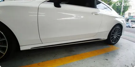 광주랩핑 벤츠 C200쿠페 부분랩핑 및 라이트필름 시공 닥터나이프 카스킨 / 광주 북구 중흥동