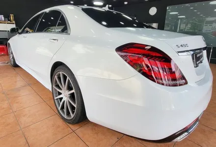 광주랩핑 벤츠 S450 전체랩핑 시공 / 광주 북구 중흥동