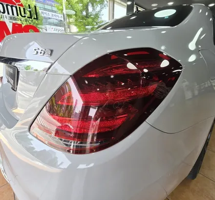 광주랩핑 벤츠 s500 글로스 그레이 전체랩핑 시공 / 광주 북구 중흥동