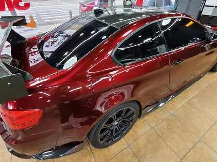 광주전체랩핑 bmw e92 m3 고광택 블러드레드 전체랩핑 시공 / 광주 북구 중흥동