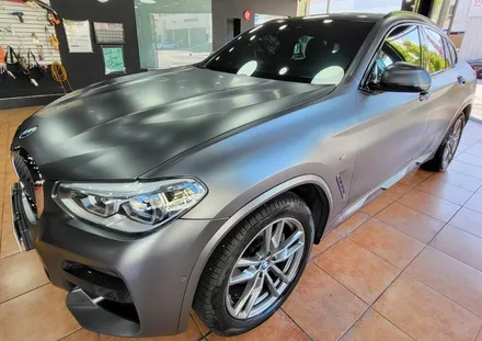 광주랩핑 bmw X4 사틴다크 그레이 전체랩핑 시공 / 광주 북구 중흥동
